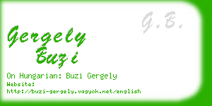 gergely buzi business card